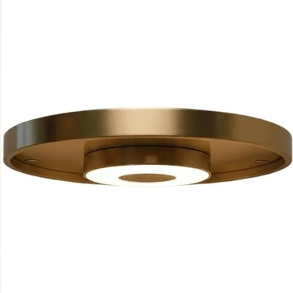 Johdoton LED-Hylly - cordless led shelf brass detail