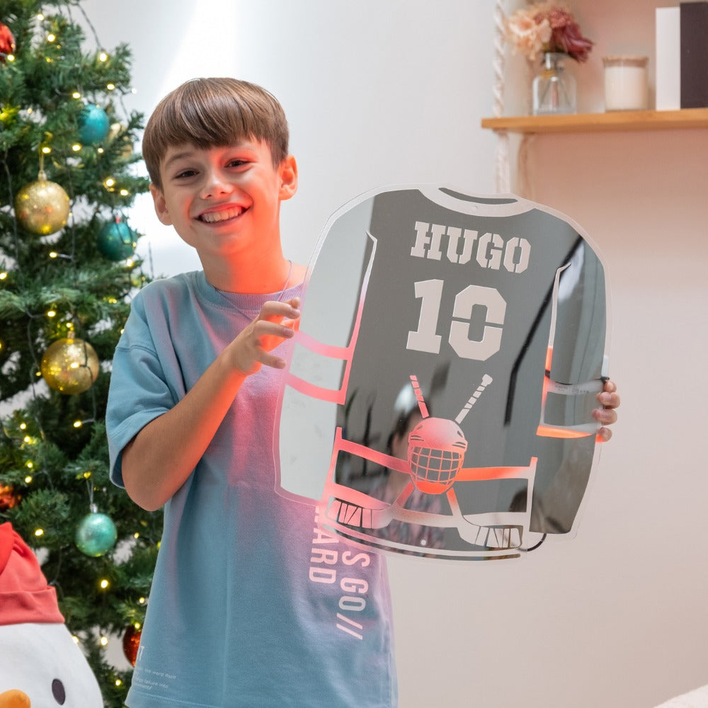 Hockey jugador | Espejo LED personal